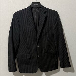 Men’s Black Pinstripe Blazer
